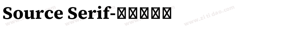 Source Serif字体转换